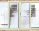 Hallmark-Aluminium-sliding Patio doors in chartwell green colour