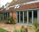 Hallmark-Garden Room with Aluminium-bifold doors external closed_Green