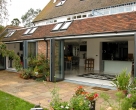 Hallmark-Garden Room with Aluminium-bifold doors external open_Green