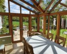hardwood conservatory t-shaped gable